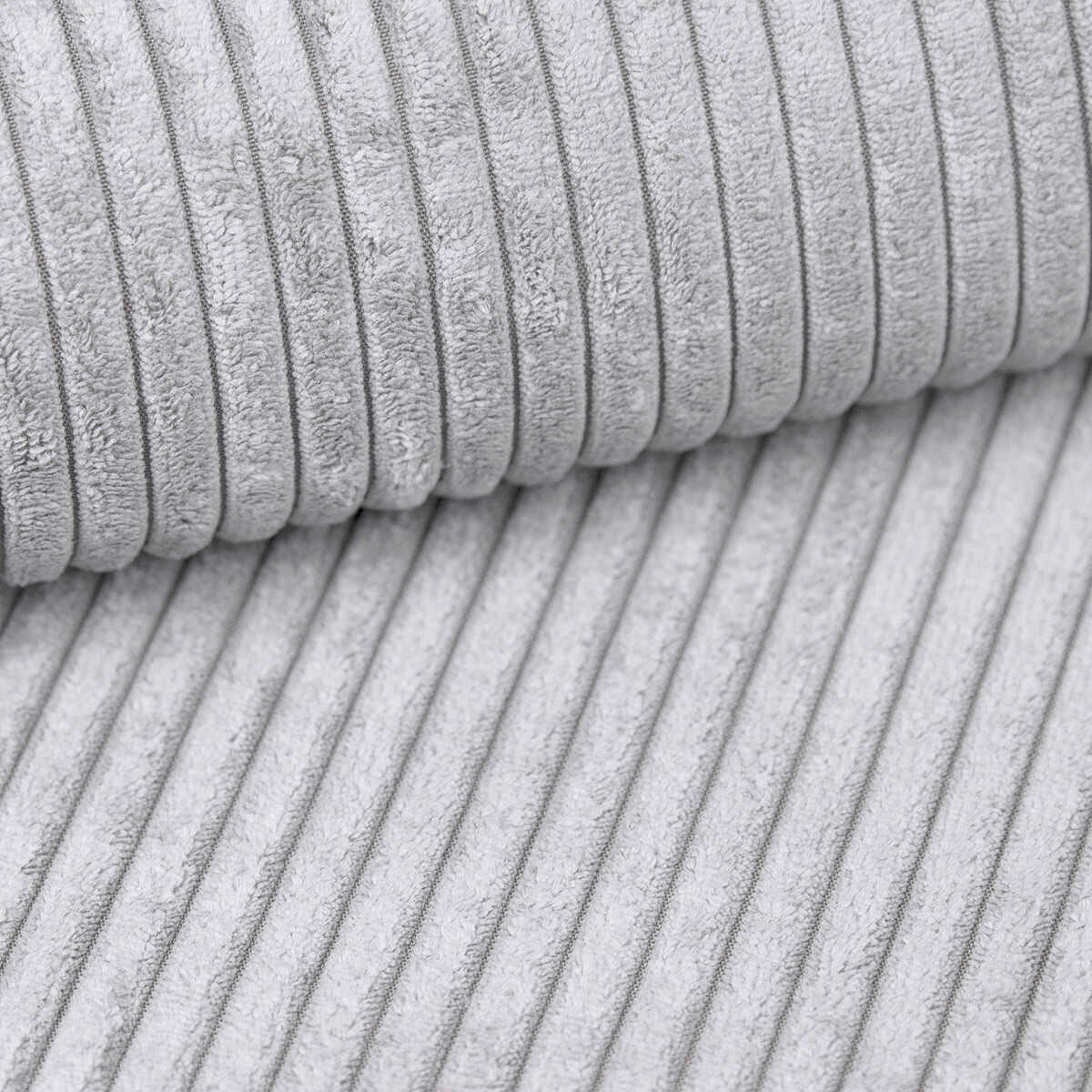WOHNLANDSCHAFT BRAZIL U in Hellgrau  - Hellgrau/Schwarz, Design, Kunststoff/Textil (200/410/200cm) - MID.YOU
