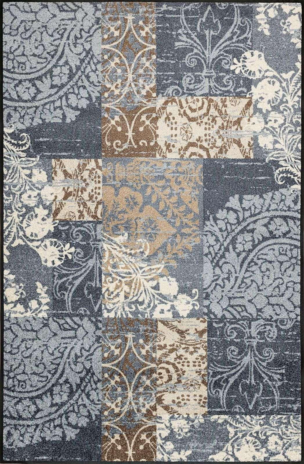 VINTAGE-TEPPICH 115/175 cm Armonia Grey Braun, Grau, Beige rechteckig  - Beige/Braun, KONVENTIONELL, Kunststoff/Textil (115/175cm) - wash+dry