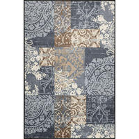 VINTAGE-TEPPICH 115/175 cm Armonia Grey Braun, Grau, Beige rechteckig  - Beige/Braun, KONVENTIONELL, Kunststoff/Textil (115/175cm) - wash+dry
