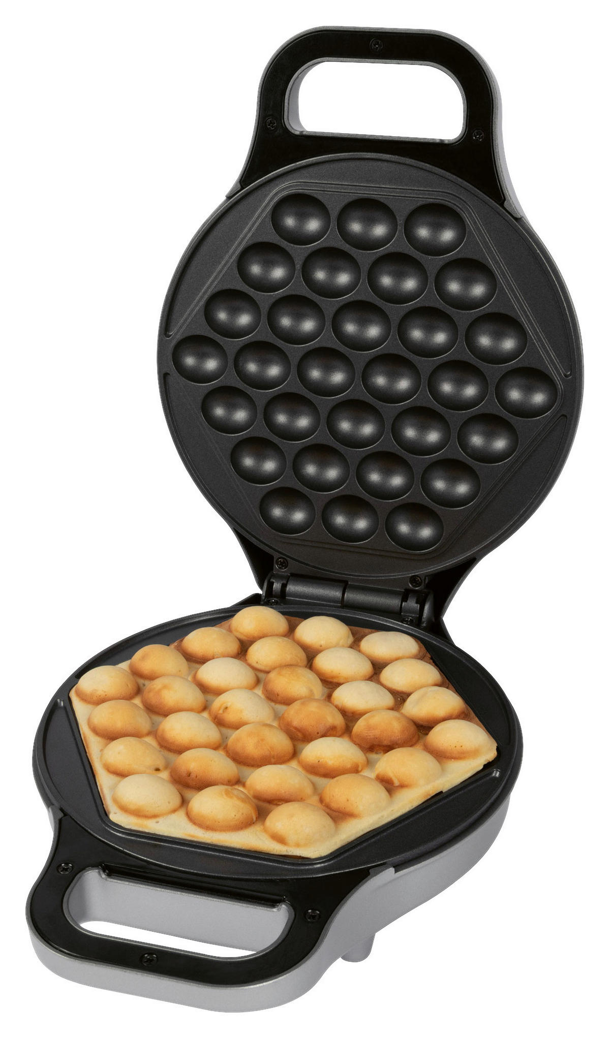 WAFFELAUTOMAT  - Silberfarben, LIFESTYLE, Kunststoff/Metall (20,5/11/28cm) - Clatronic