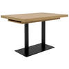 ESSTISCH Schwarz, Eiche Artisan rechteckig  ausziehbar  - Schwarz/Eiche Artisan, KONVENTIONELL, Holzwerkstoff/Metall (120/80/74cm) - MID.YOU