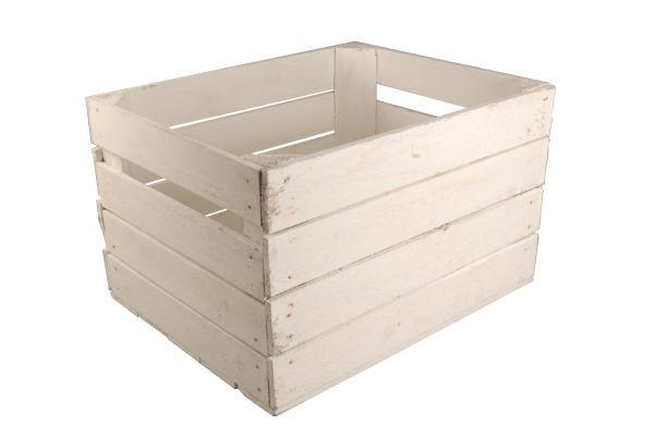 KISTE    50/40/30 cm  - Weiß, LIFESTYLE, Holz (50/40/30cm)