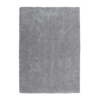 KOSMATINEC VELVET SILVER  120/170 cm  taftano  srebrne barve  - srebrne barve, Konvencionalno, tekstil (120/170cm)