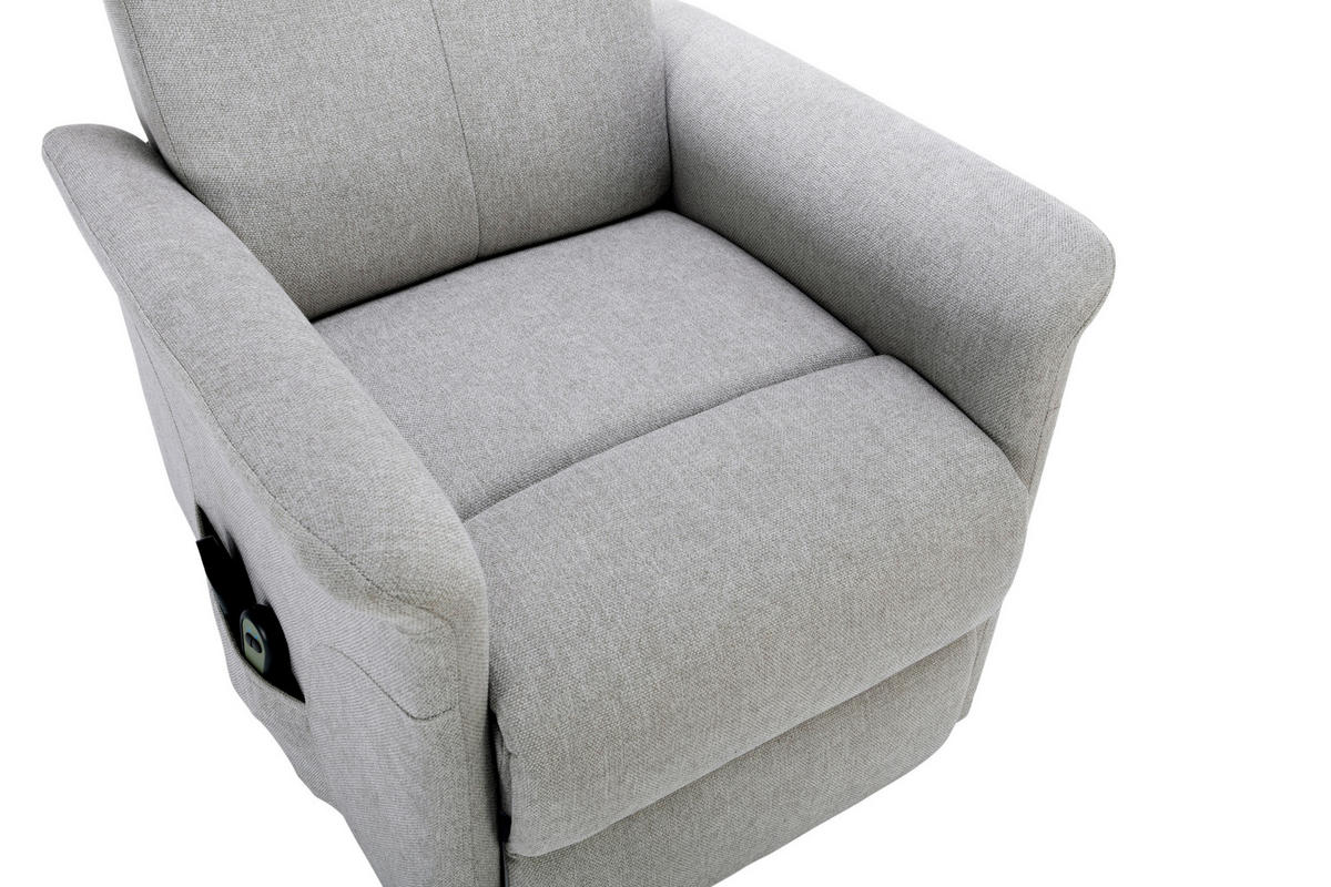 MASSAGESESSEL in Mikrofaser Greige  - Greige/Schwarz, KONVENTIONELL, Kunststoff/Textil (72/102/86cm) - MID.YOU