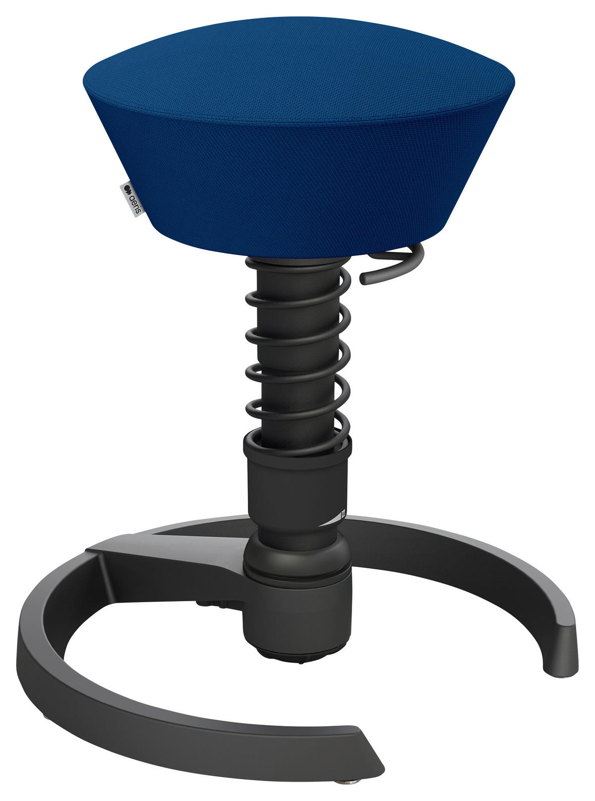 BÜROHOCKER 55/45,66/55 cm  - Blau/Schwarz, Basics, Textil/Metall (55/45,66/55cm) - Aeris