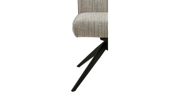 STUHL - Schwarz/Braun, Design, Textil/Metall (50/90,5/66cm) - Carryhome