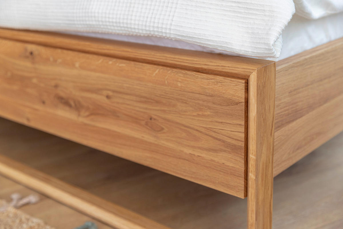 BETT 140/200 cm  in Eichefarben  - Eichefarben, MODERN, Holz (140/200cm) - Linea Natura
