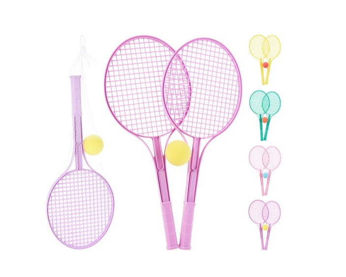 Tennis set - röd/blå, Basics, plast (54cm)