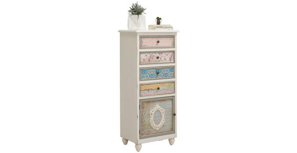 KOMMODE  in 53/121/36,5 cm  - Messingfarben/Multicolor, LIFESTYLE, Holz/Holzwerkstoff (53/121/36,5cm) - Landscape