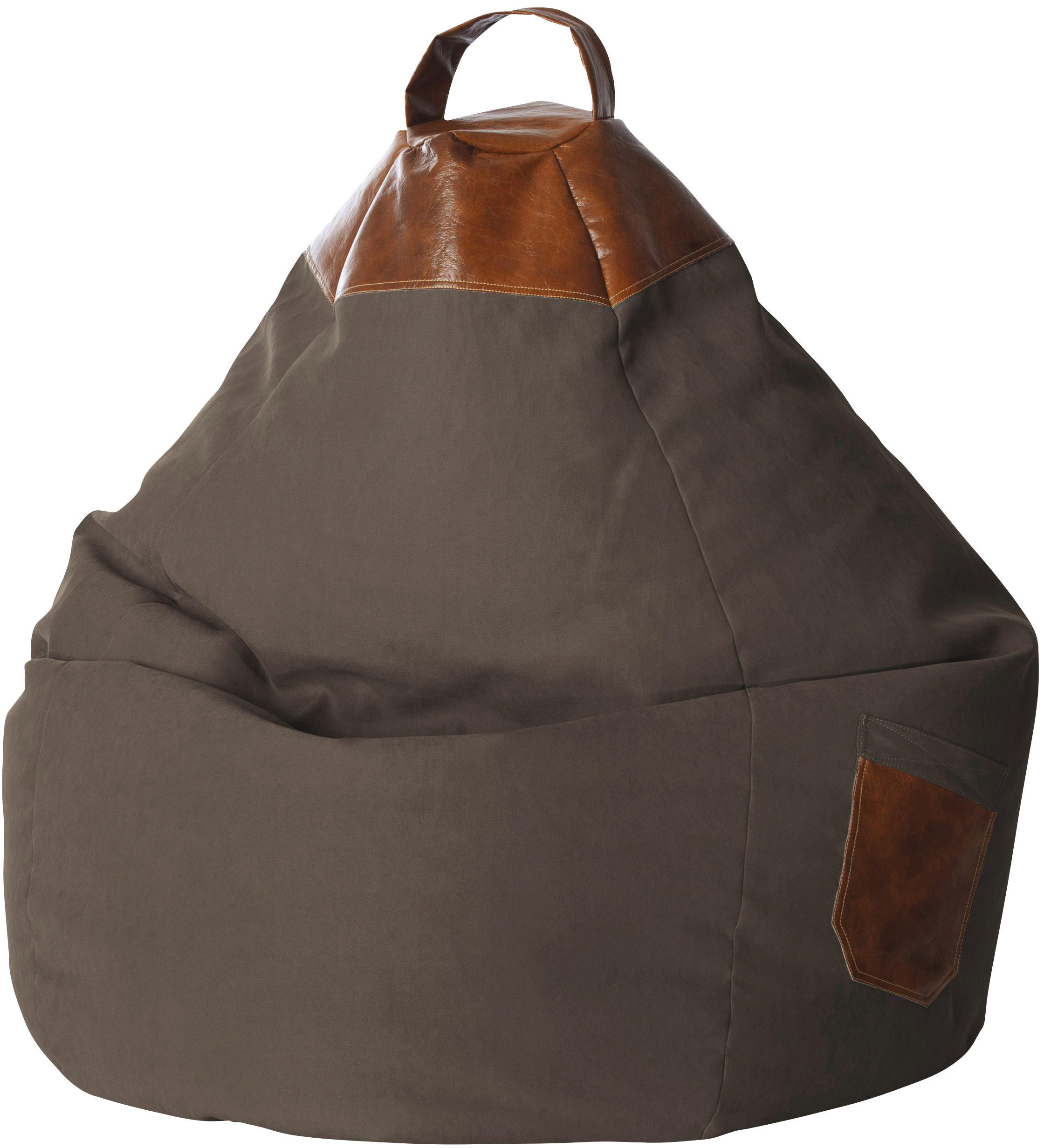 SITZSACK 300 l  - Braun, Design, Textil (80/130/80cm)