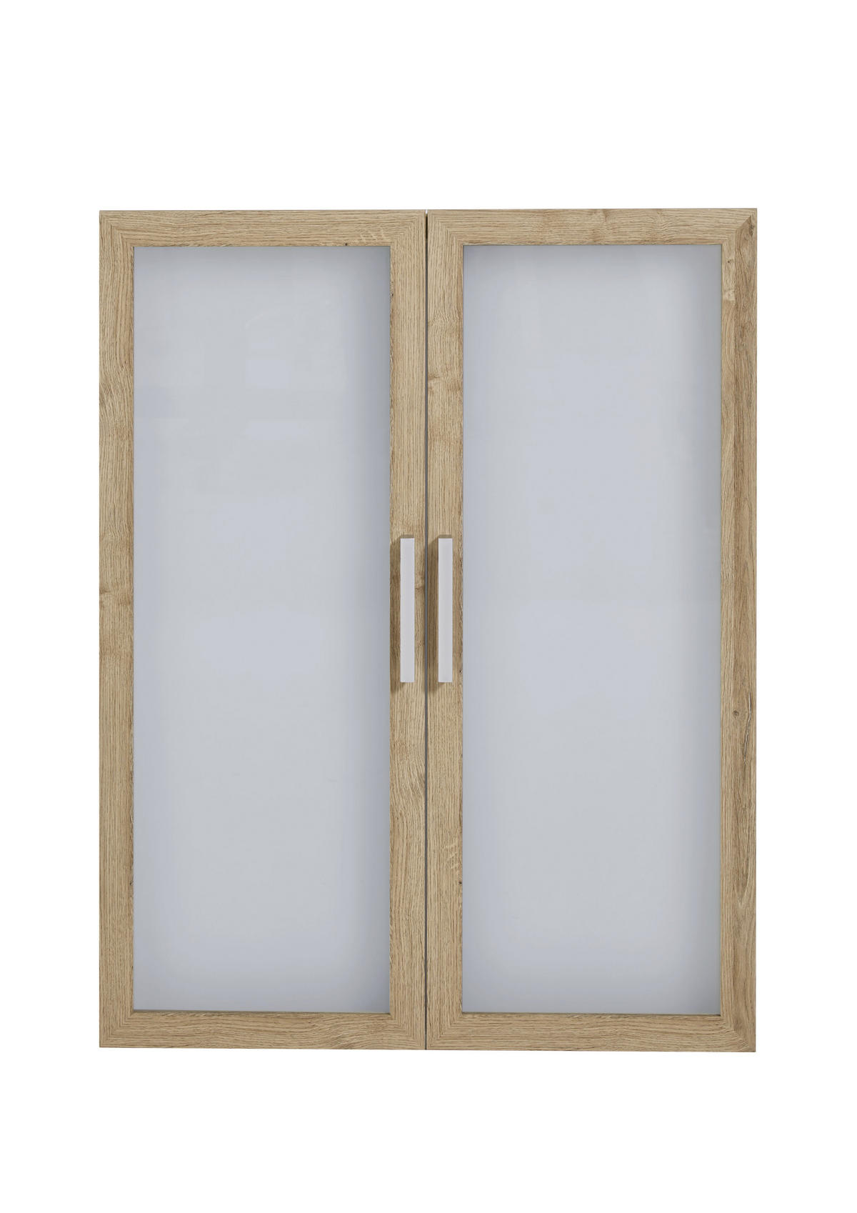 TÜRENSET - Chromfarben/Alteiche, MODERN, Glas/Holzwerkstoff (84/106/1,5cm) - Carryhome