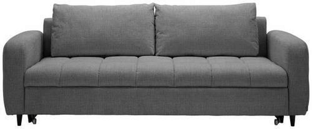 KANAPÉÁGY textil antracit  - fekete/antracit, Design, textil/fa (236/88/101cm) - Stylife