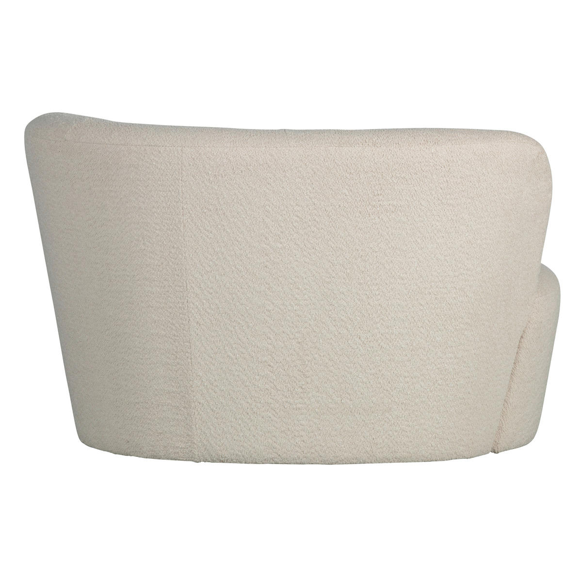 RÉCAMIERE Stone in Bouclé Creme  - Creme/Schwarz, MODERN, Kunststoff/Textil (112/73/80cm) - Livetastic