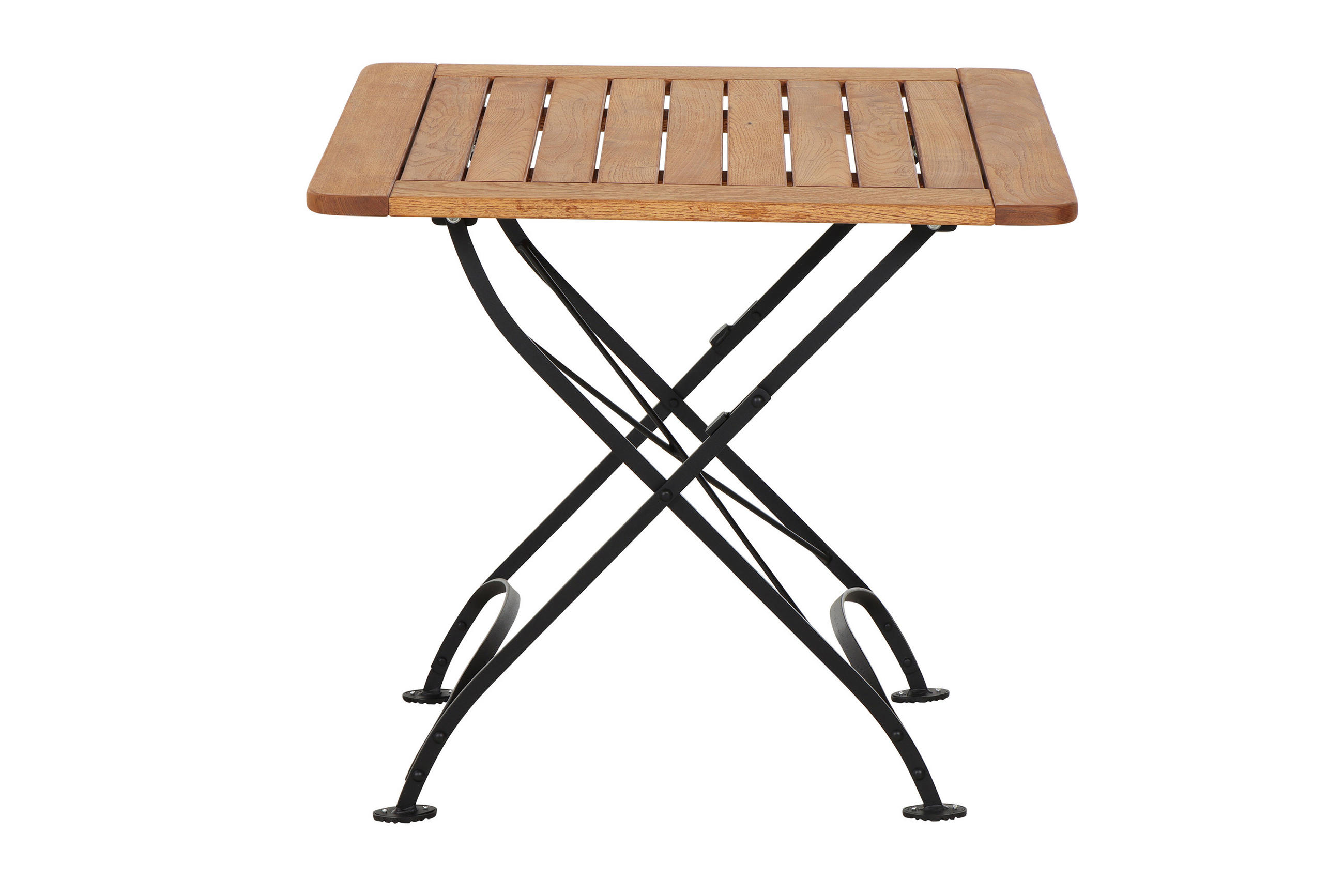 Gartentisch Klappbar Robinienholz/metall L 80 Cm