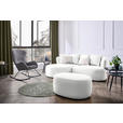 ECKSOFA in Bouclé Creme  166/235 cm  - Hellrosa/Creme, MODERN, Kunststoff/Textil (166/235cm) - Hom`in