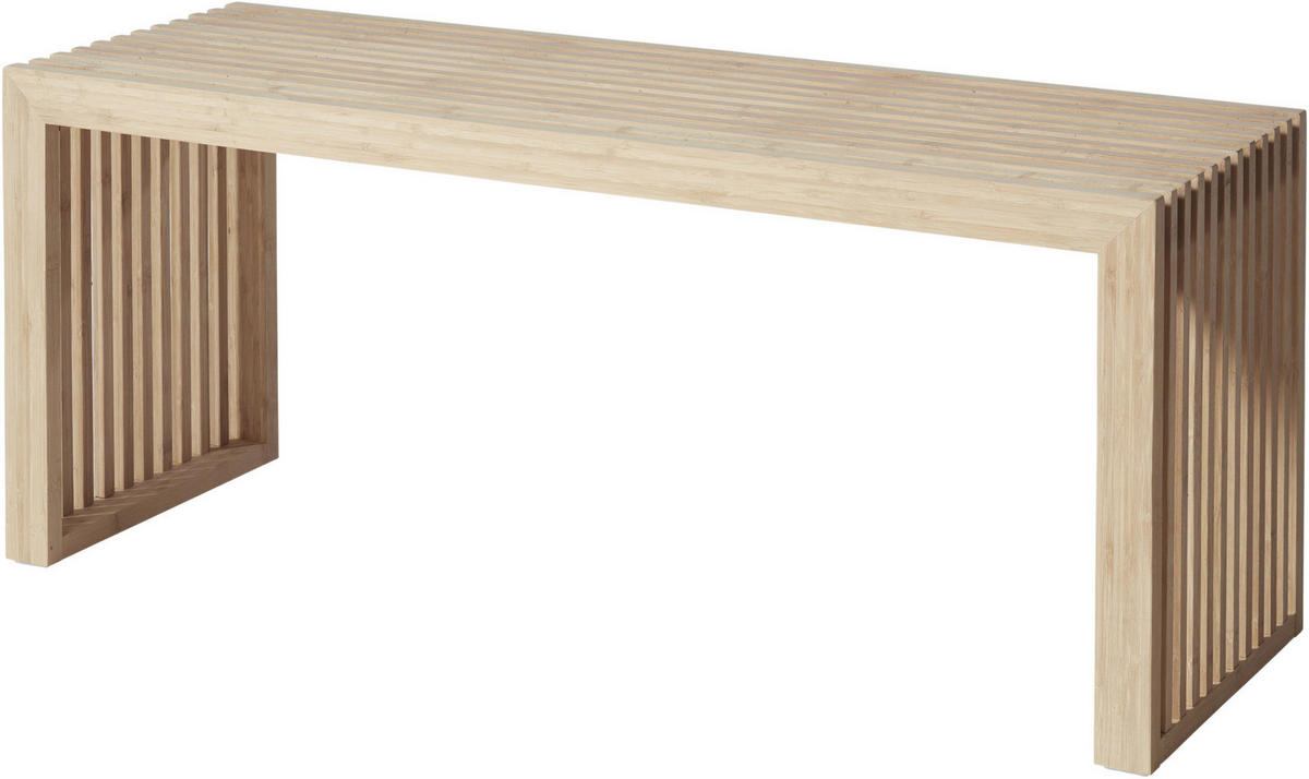 SITZBANK 104/43/35 cm Naturfarben Bambus massiv  - Naturfarben, KONVENTIONELL, Holz (104/43/35cm) - MID.YOU