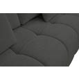 BOXSPRINGSOFA in Chenille Anthrazit  - Anthrazit/Schwarz, MODERN, Kunststoff/Textil (210/72/105cm) - Cantus