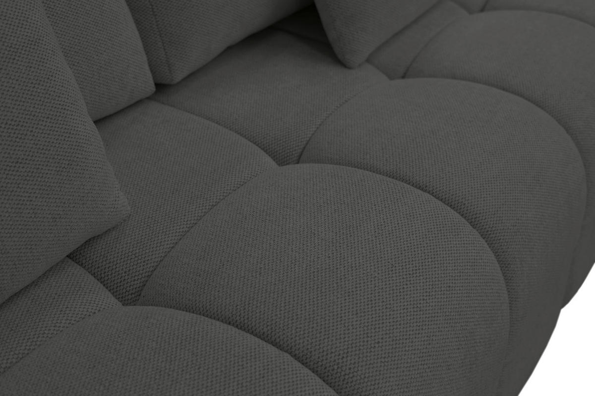 BOXSPRINGSOFA in Chenille Anthrazit  - Anthrazit/Schwarz, MODERN, Kunststoff/Textil (210/72/105cm) - Cantus