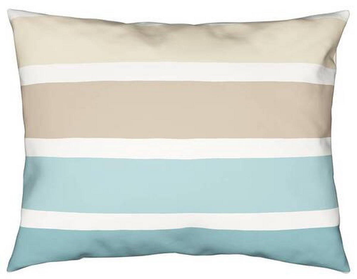 JASTUČNICA ZA PROŠIVENI JASTUK 60/80 cm  - tirkizna/bela, Konvencionalno, tekstil (60/80cm) - Esposa