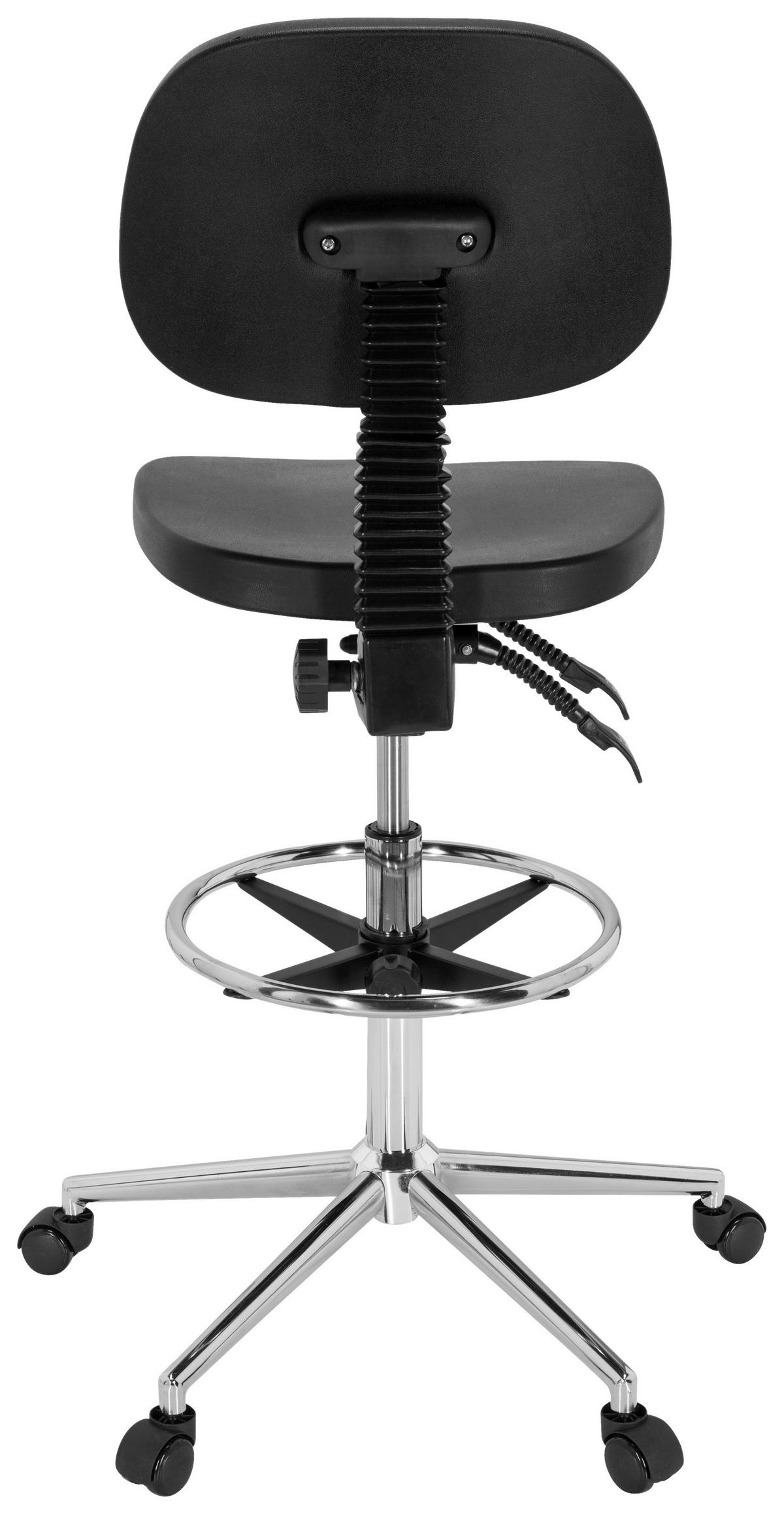 DREHHOCKER Schwarz  - Silberfarben/Schwarz, Basics, Kunststoff/Metall (44/91/50cm) - MID.YOU