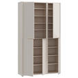 SCHUHSCHRANK  in 109,2/191,9/34,9 cm  - Sandfarben/Grau, Basics, Holzwerkstoff/Kunststoff (109,2/191,9/34,9cm) - Xora