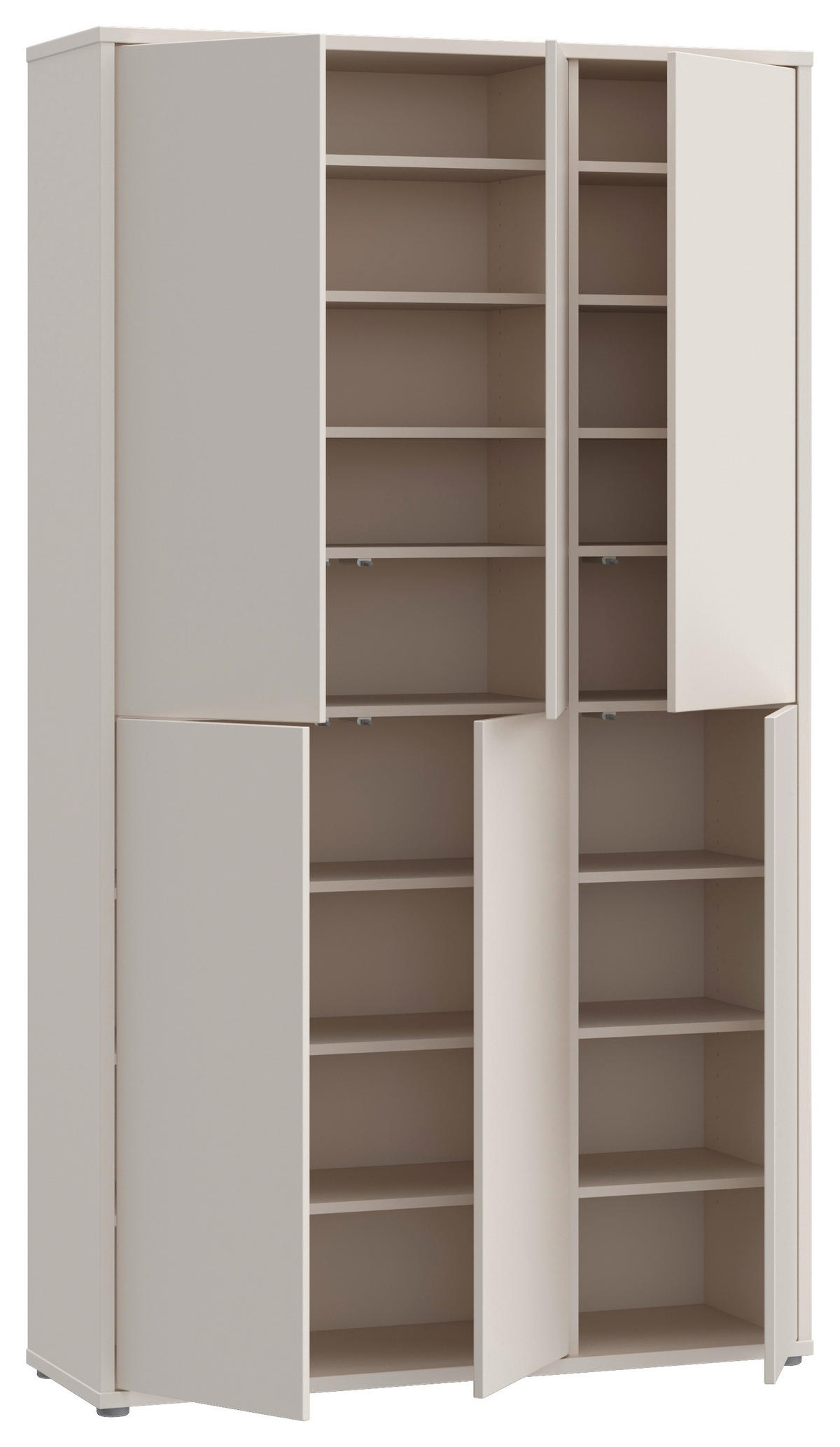 SCHUHSCHRANK Sandfarben  - Sandfarben/Grau, Basics, Holzwerkstoff/Kunststoff (109,2/191,9/34,9cm) - Xora