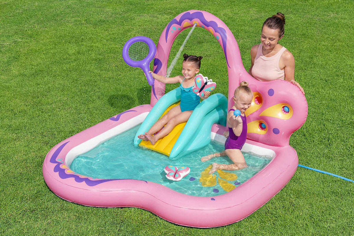 PLANSCHBECKEN 180/180/117 cm  - Multicolor, Basics, Kunststoff (180/180/117cm) - Bestway