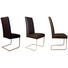 SCHWINGSTUHL Lederlook Braun, Edelstahlfarben - Edelstahlfarben/Beige, KONVENTIONELL, Textil/Metall (47/101/58cm) - Celina Home