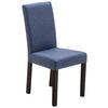 STUHL Webstoff Blau, Buche Kolonial  - Blau/Buche Kolonial, KONVENTIONELL, Holz/Textil (44/92/57cm) - Carryhome