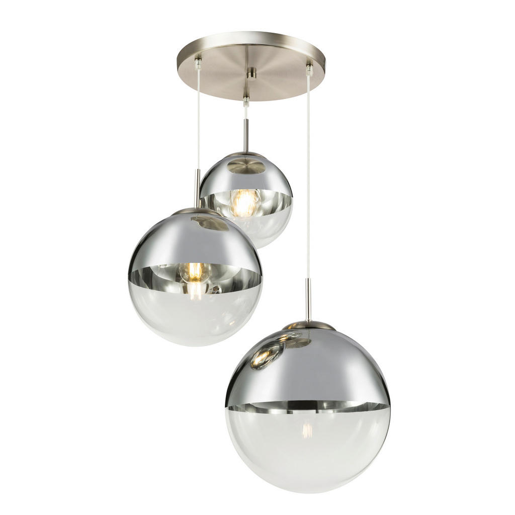 Thumbnail - Modern Living Hängeleuchte, Klar, Chrom, Metall, Glas, 120 cm, Lampen & Leuchten, Leuchtenserien