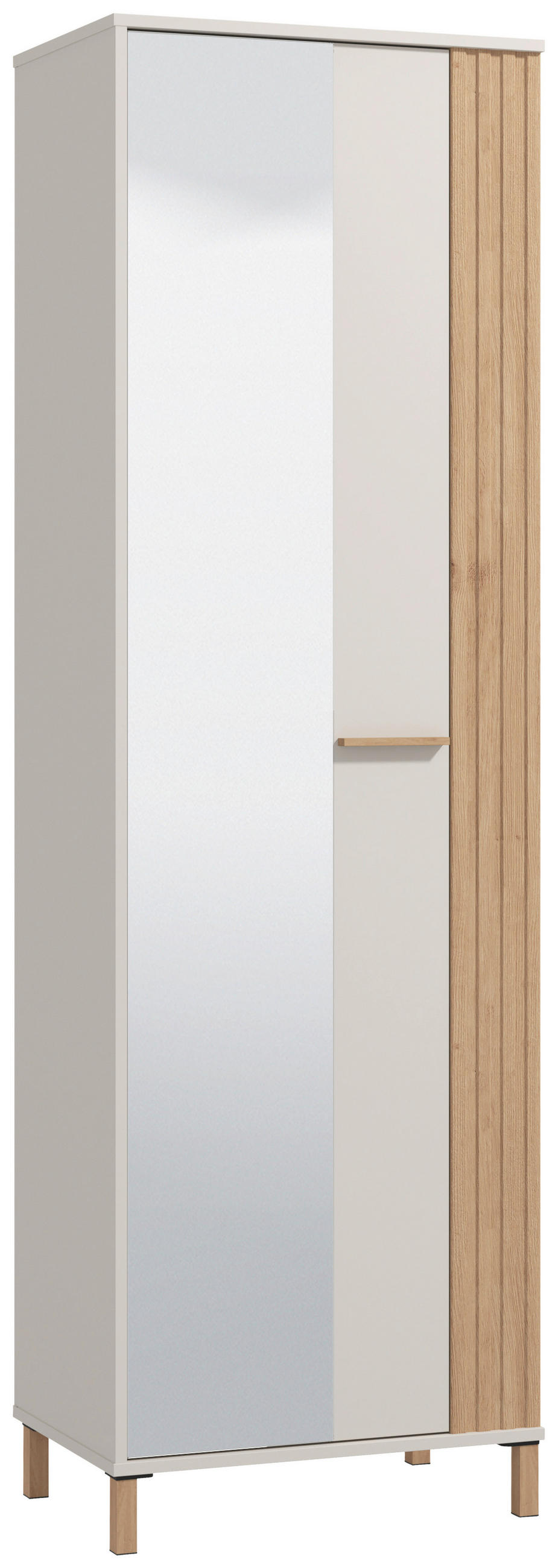 GARDEROBE 5-teilig  in 220/192,5/40 cm  - Kaschmir/Eiche Artisan, Basics, Glas/Holzwerkstoff (220/192,5/40cm) - Carryhome