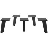 FUßSET  12 cm  - Schwarz, Design, Metall (12cm) - Voleo