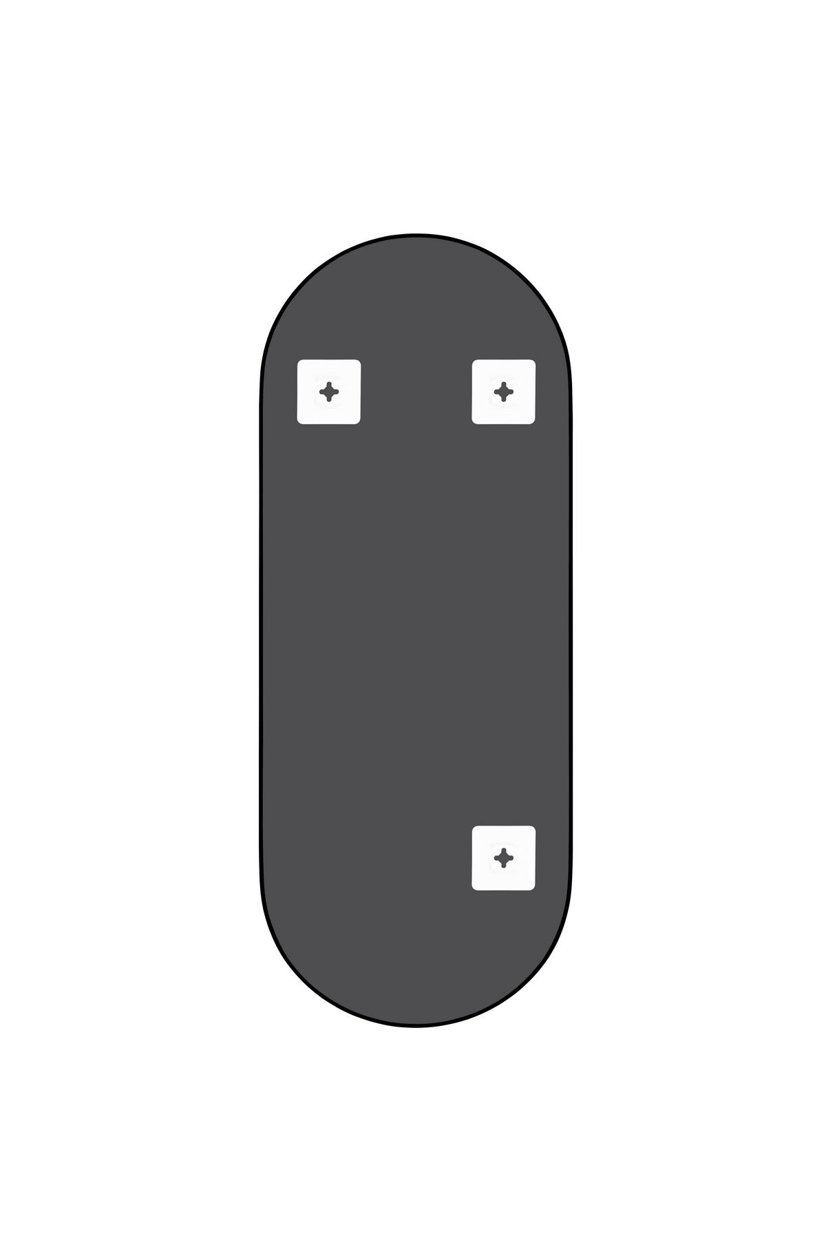 WANDSPIEGEL 30/70/1 cm    in  - Schwarz, Trend, Glas/Metall (30/70/1cm)