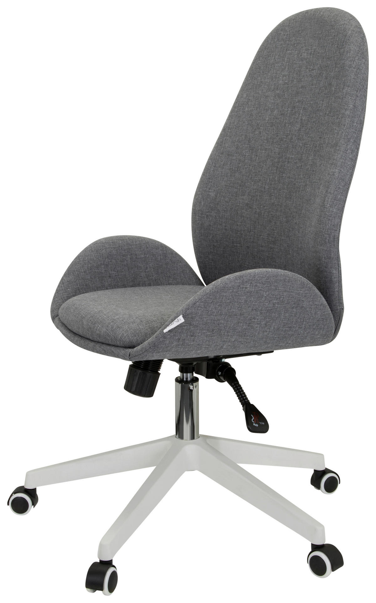 OTOČNÁ ŽIDLE, šedá - šedá/bílá, Basics, textil/plast (56/104-112/58cm) - MID.YOU