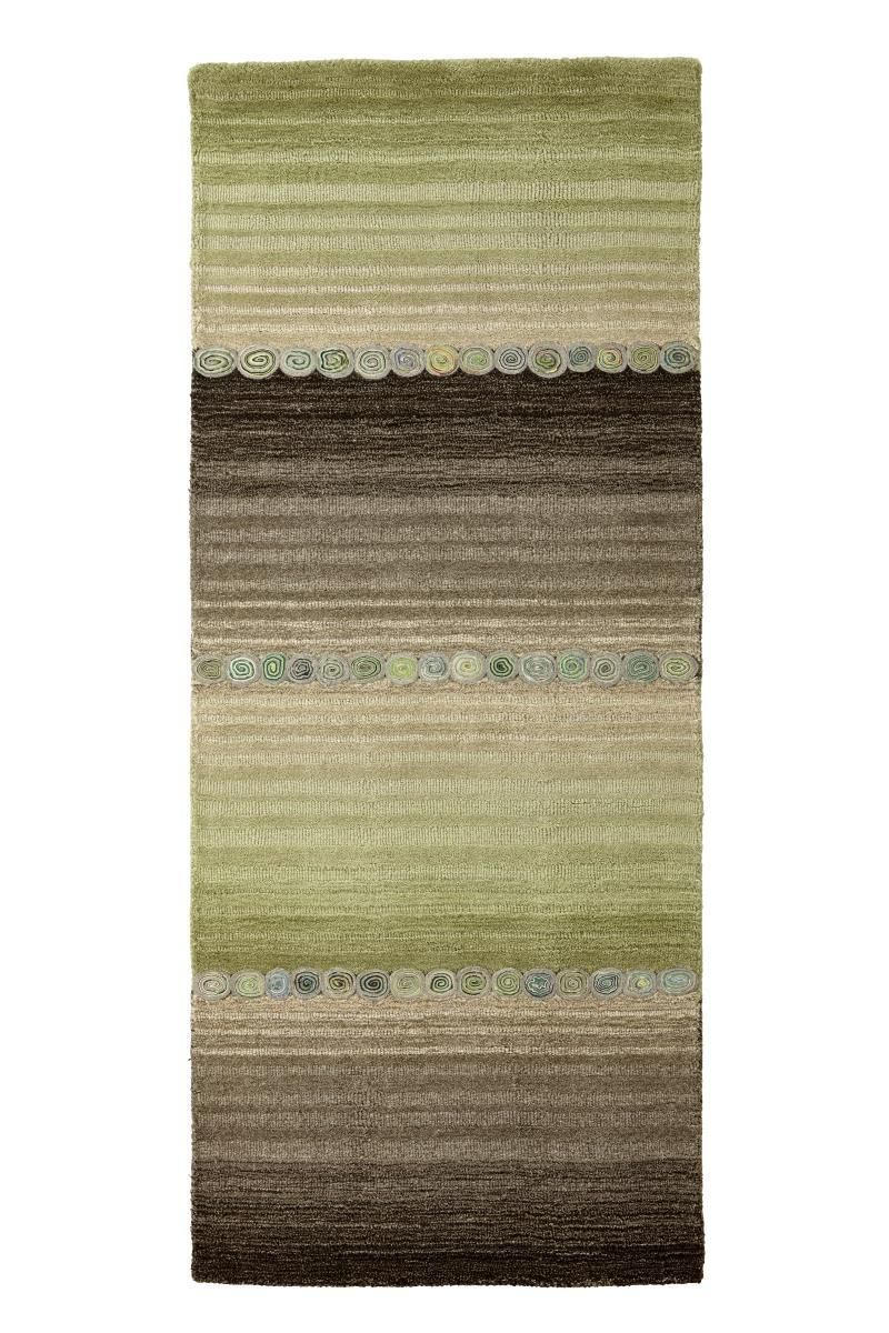 Cazaris ORIENTÁLNÍ KOBEREC, 80/200 cm, šedá, zelená - šedá,zelená