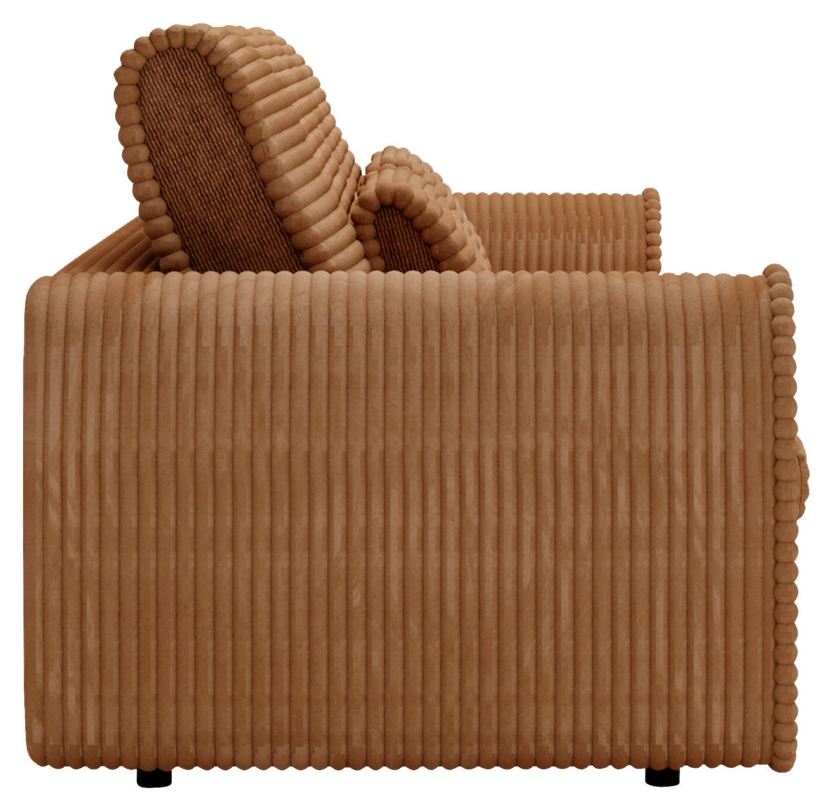 SCHLAFSOFA in Cord, Feincord Rostfarben, Hellbraun  - Hellbraun/Rostfarben, Konventionell, Kunststoff/Textil (240/83/116cm) - Carryhome