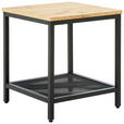 BEISTELLTISCH in Holz, Metall, Holzwerkstoff 40/40/45 cm  - Eichefarben/Schwarz, LIFESTYLE, Holz/Holzwerkstoff (40/40/45cm) - Xora