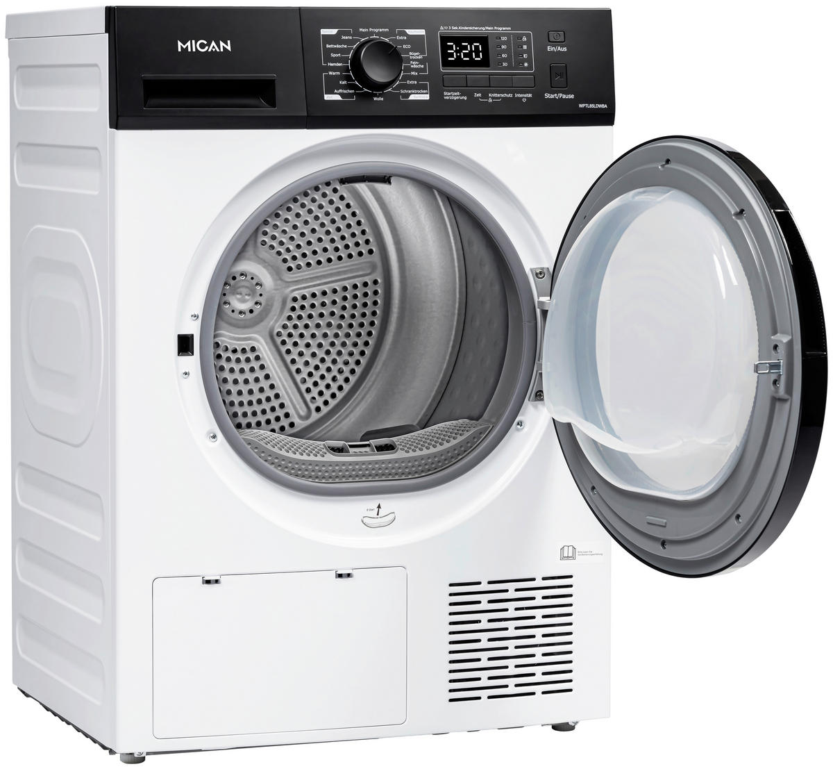 WÄRMEPUMPENTROCKNER WPTL85LDWBA  - Weiß, Basics, Kunststoff/Metall (60/84,5/59,5cm) - Mican