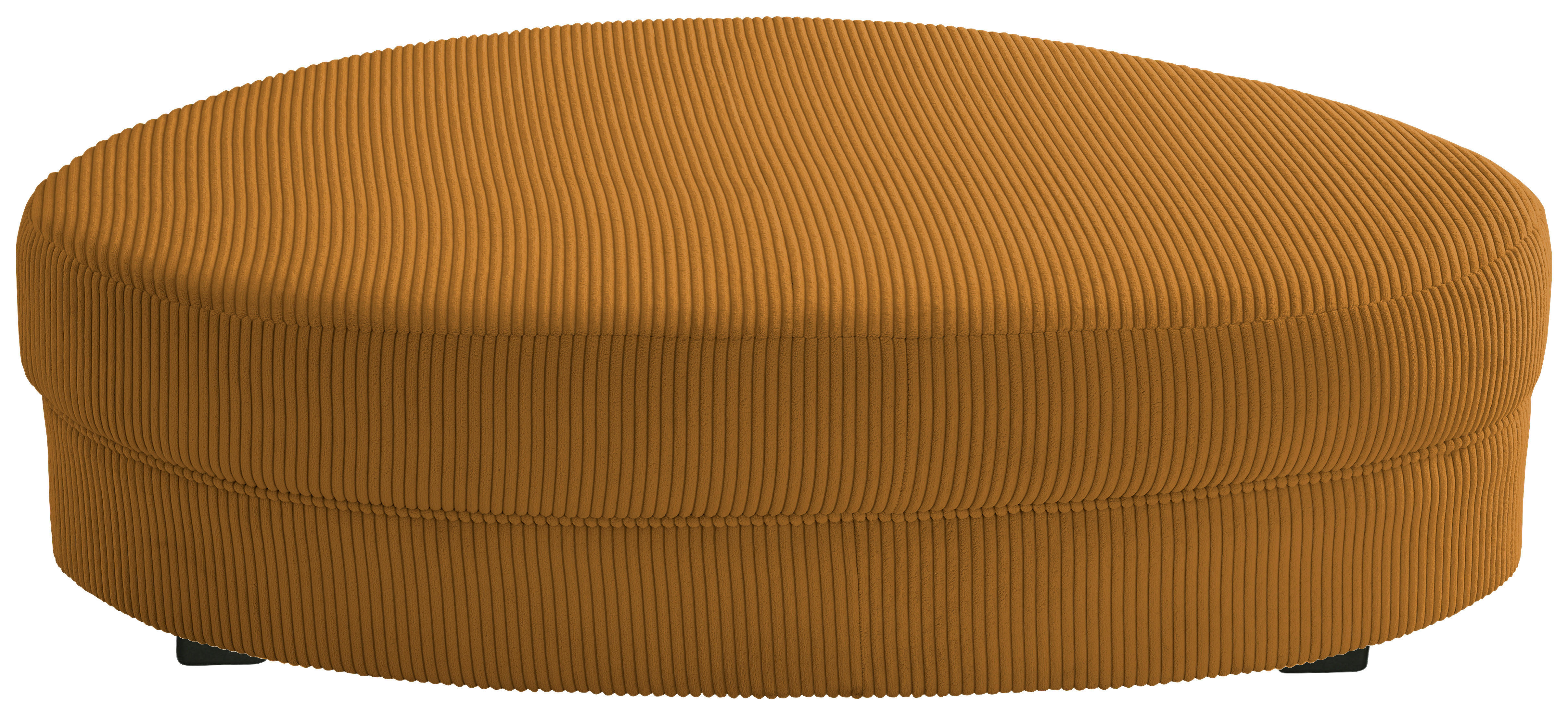 HOCKER in Textil Goldfarben  - Goldfarben/Schwarz, Design, Kunststoff/Textil (150/38/96cm) - Livetastic
