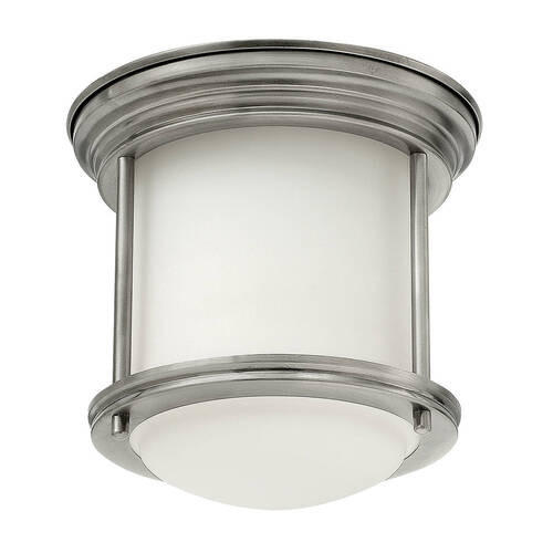 STROPNA SVETILKA Elstead Hadrian 19.6/18.5 cm   - barve niklja, Konvencionalno, kovina/steklo (19.6/18.5cm) - Elstead Lighting