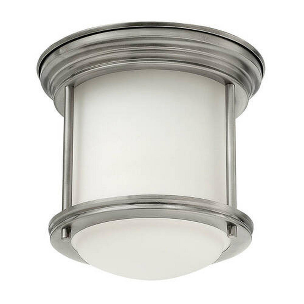 STROPNA SVETILKA Elstead Hadrian 19.6/18.5 cm   - barve niklja, Konvencionalno, kovina/steklo (19.6/18.5cm) - Elstead Lighting