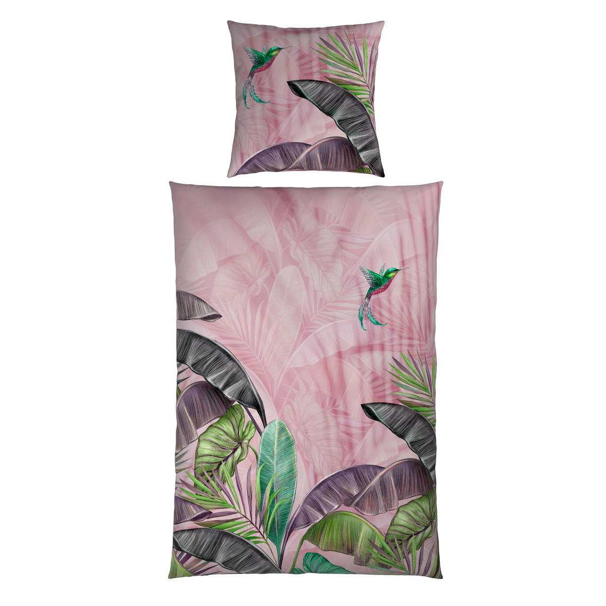 WENDEBETTWÄSCHE Satin 135/200 cm  - Mauve, Textil (135/200cm) - Novel