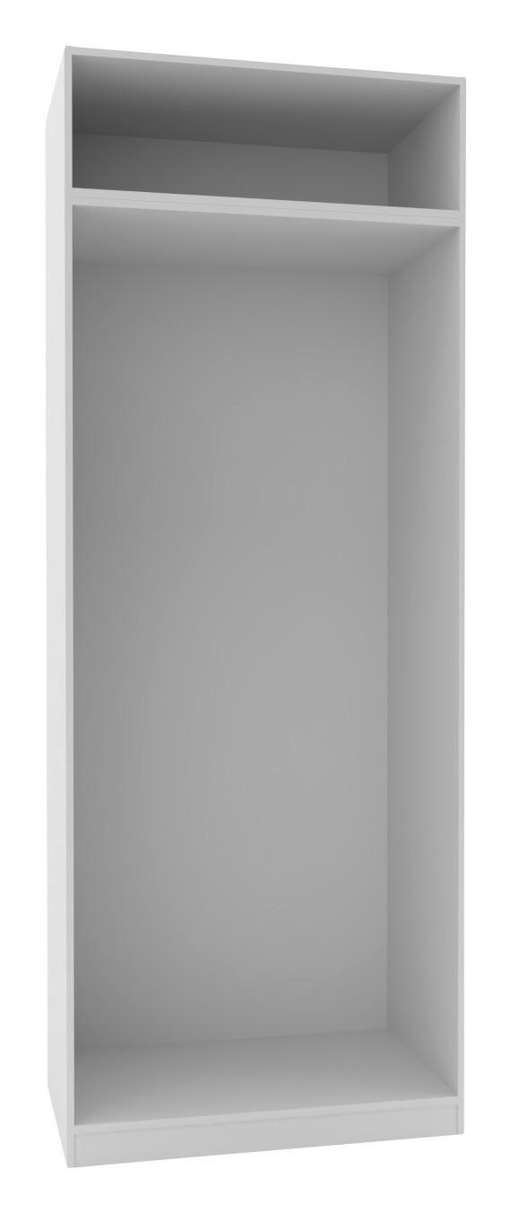 KORPUS ŠATNÍKOVEJ SKRINE, 91,1/242,2/56,5 cm - biela, Konventionell, kompozitné drevo (91,1/242,2/56,5cm) - Hom`in