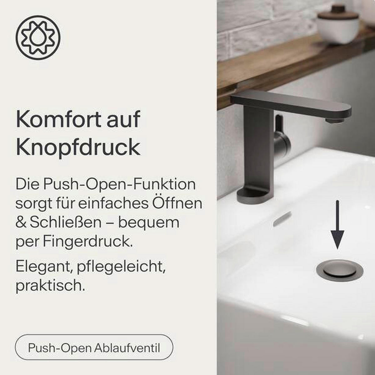 WASCHTISCHARMATUR 4,5/15,0/16,8 cm  - Schwarz, Basics, Metall (4,5/15,0/16,8cm)