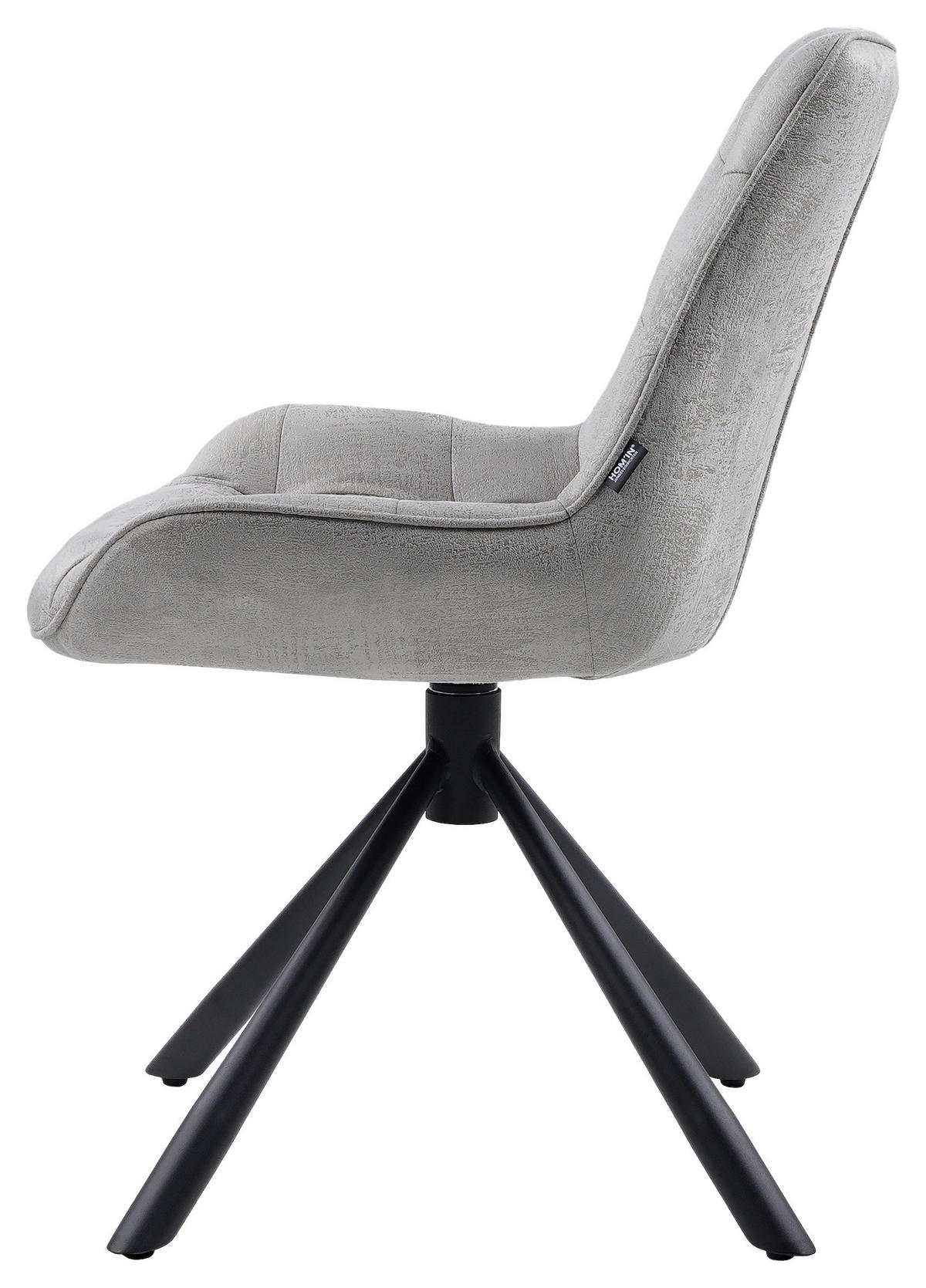 STUHL - Schwarz/Grau, Design, Textil/Metall (57/84/63cm) - Hom`in