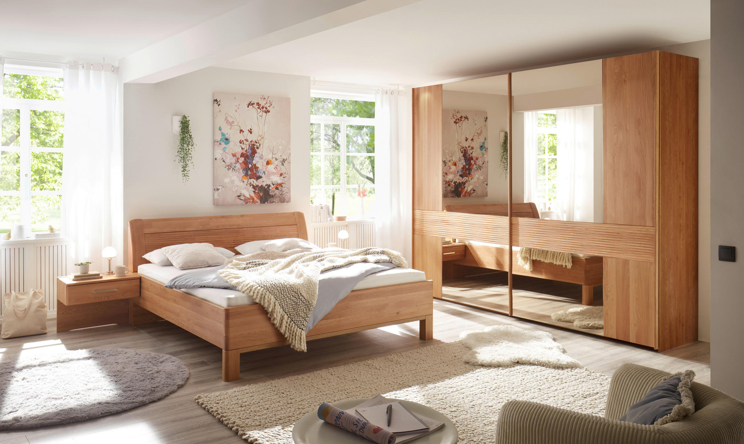 BETTANLAGE 180/200 cm  in Eichefarben   - Eichefarben, KONVENTIONELL, Holz/Holzwerkstoff (180/200cm) - Dieter Knoll