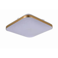 LED-DECKENLEUCHTE Babilon  6.5/38/38 cm  - Goldfarben, Design, Kunststoff (6.5/38/38cm)