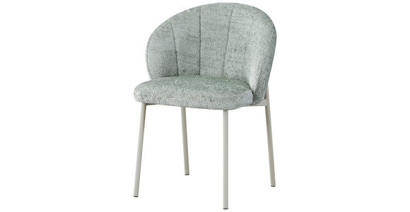STUHL  Stoffauswahl Struktur  Jadegrün  - Jadegrün/Greige, Design, Textil/Metall (59/81/60cm) - Carryhome