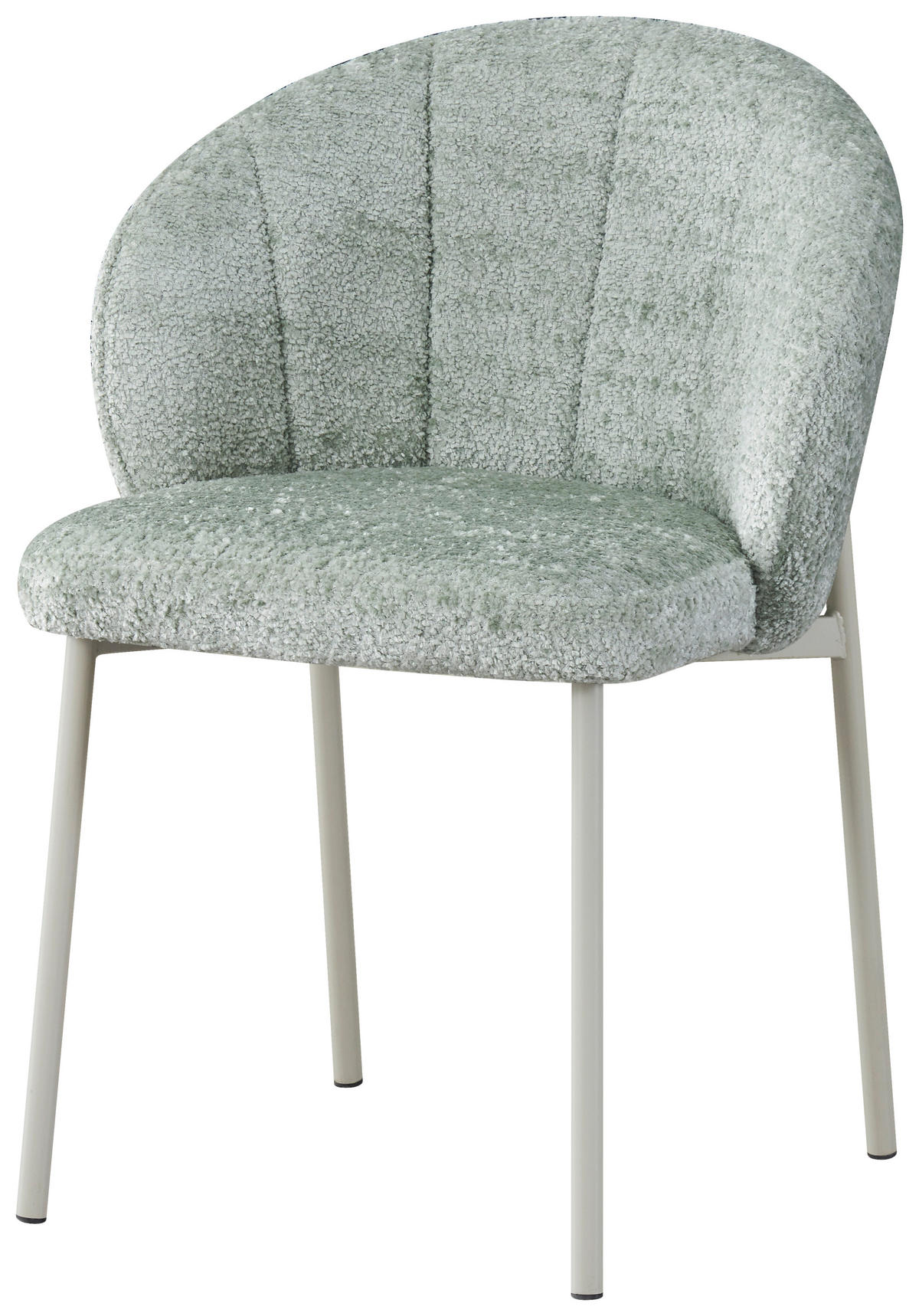 STUHL Struktur Jadegrün  - Jadegrün/Greige, Design, Textil/Metall (59/81/60cm) - Carryhome