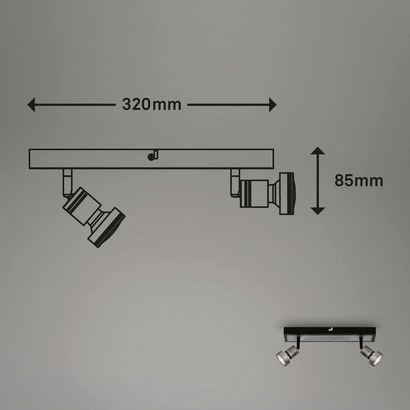REFLEKTOR  - srebrne boje, Basics, metal (32/7/8,5cm)